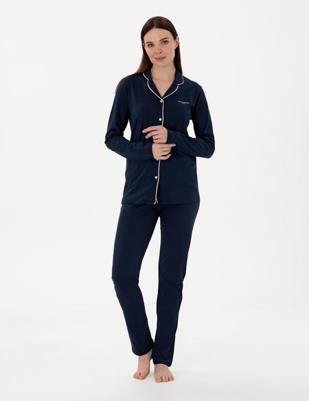 Lacivert Gömlek Pijama Takımı - 50311129003