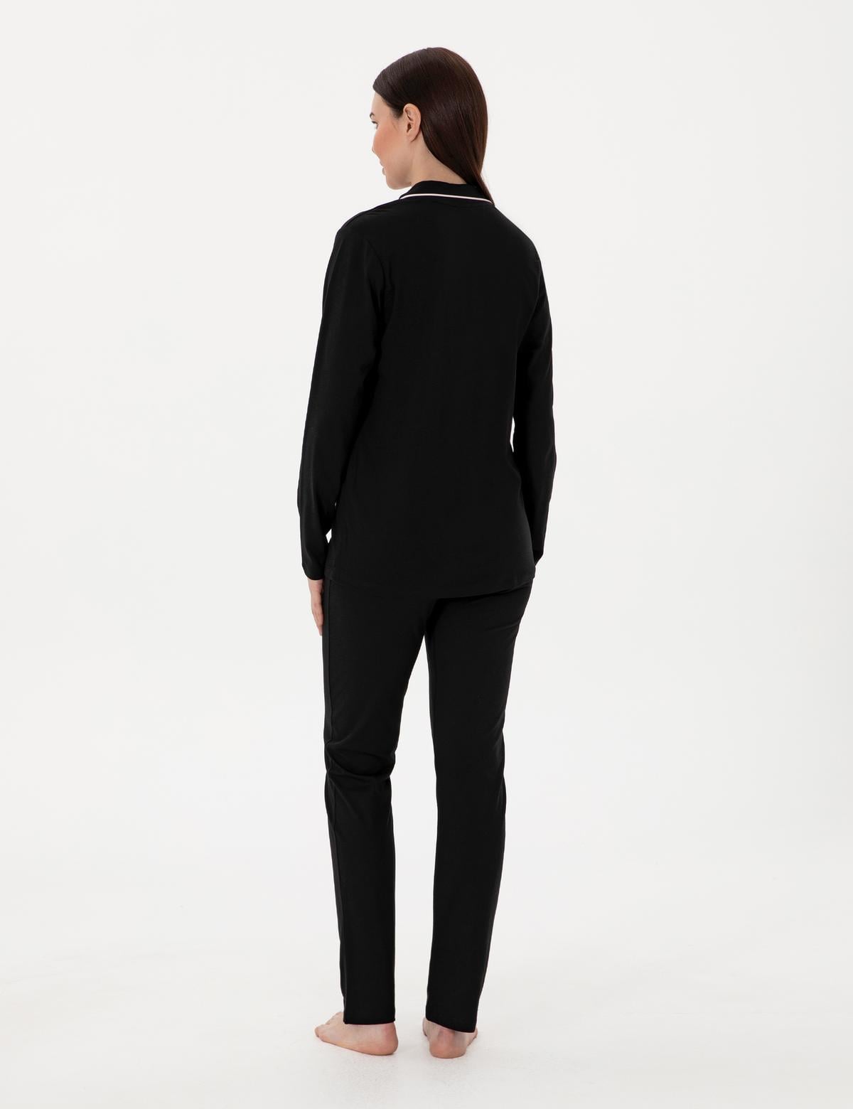Siyah Gömlek Pijama Takımı - 50311129009