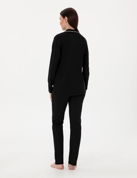 Siyah Gömlek Pijama Takımı - 50311129009