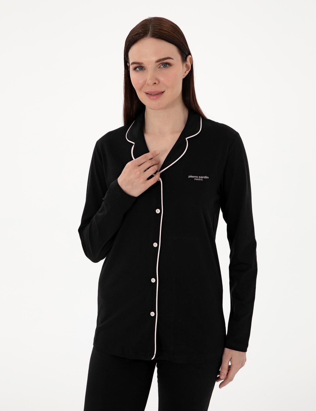 Siyah Gömlek Pijama Takımı - 50311129009