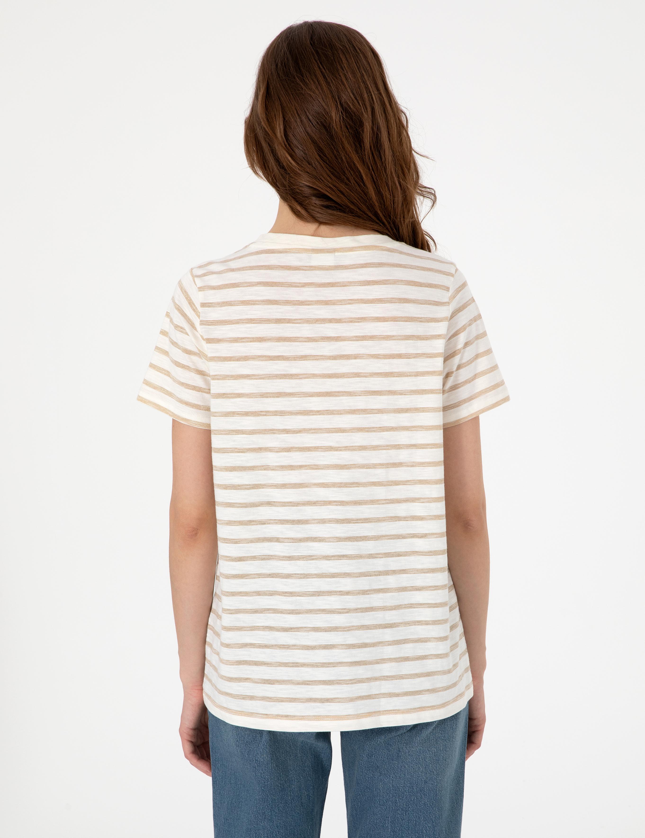 Krem Regular Fit Tişört