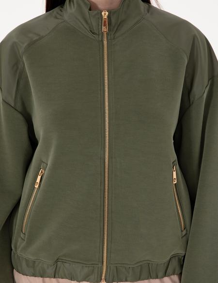 Haki Comfort Fit Örme Hırka - 50301345012