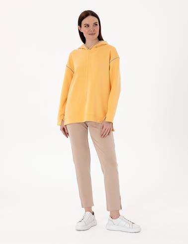 Sarı Oversize Sweatshirt