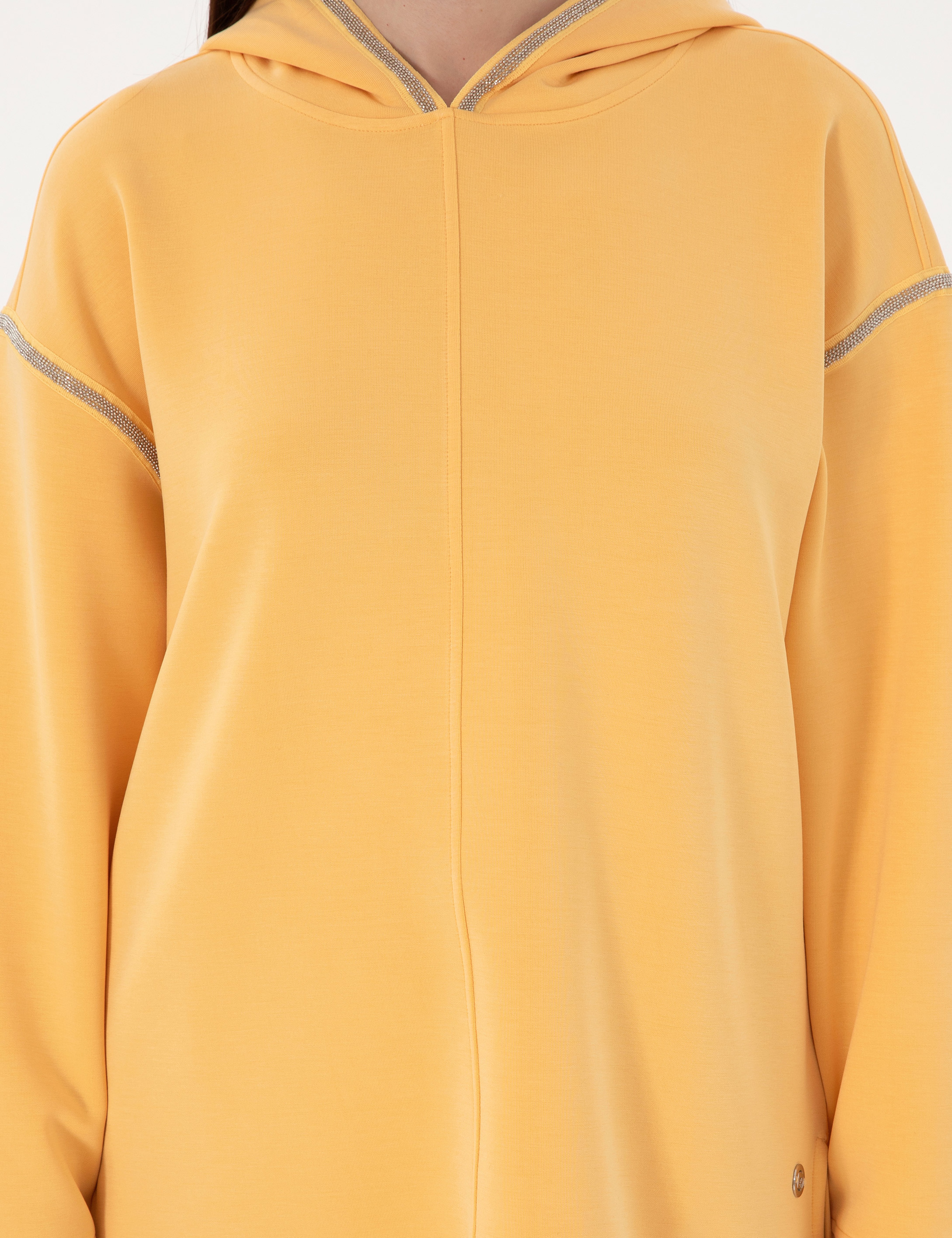 Sarı Oversize Sweatshirt - Image 6