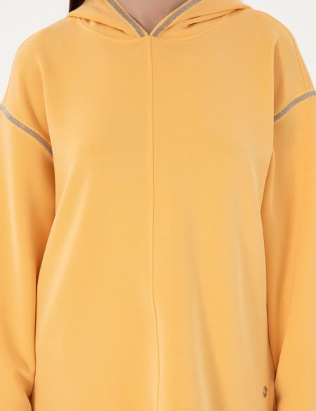 Sarı Oversize Sweatshirt - 50301341005