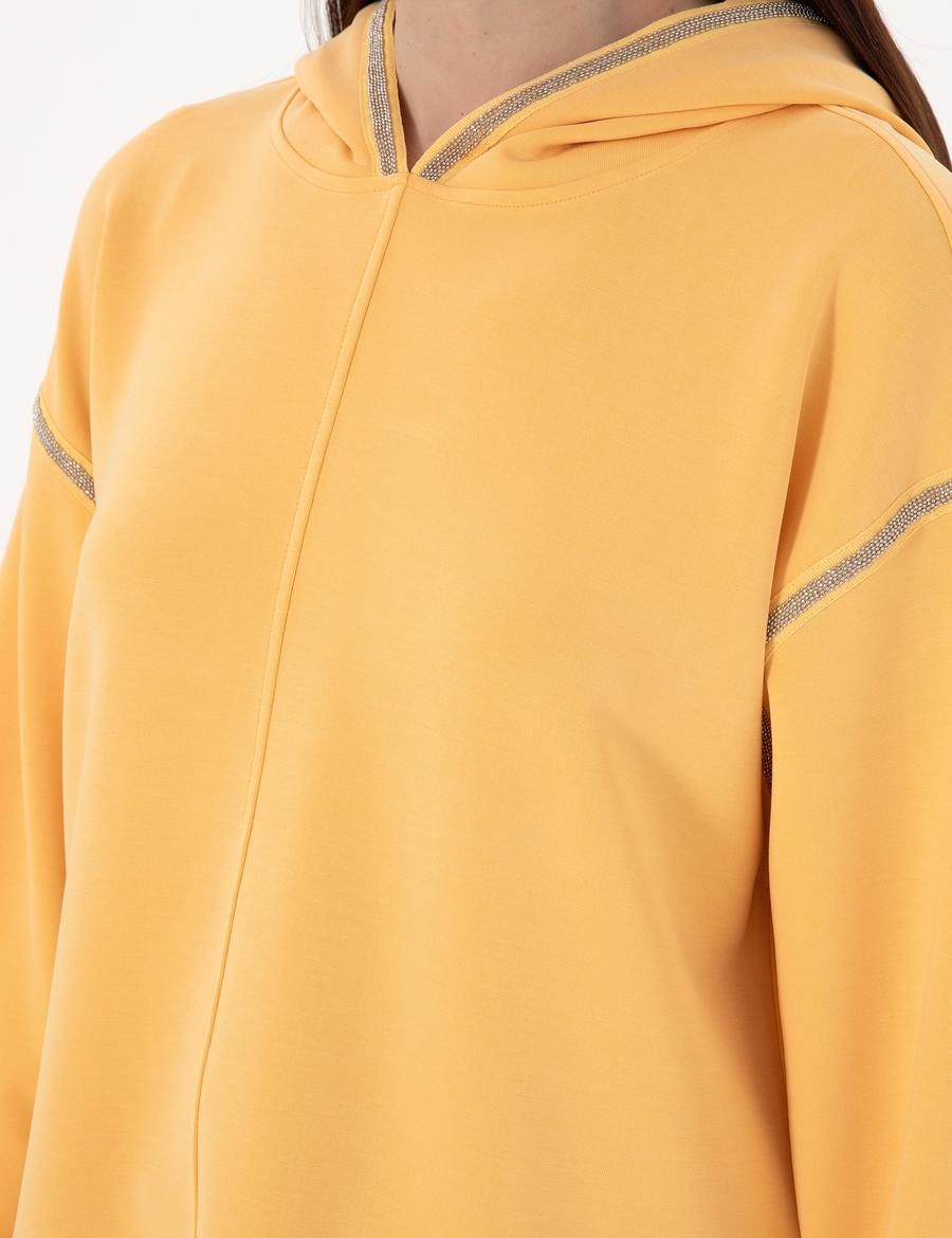 Sarı Oversize Sweatshirt