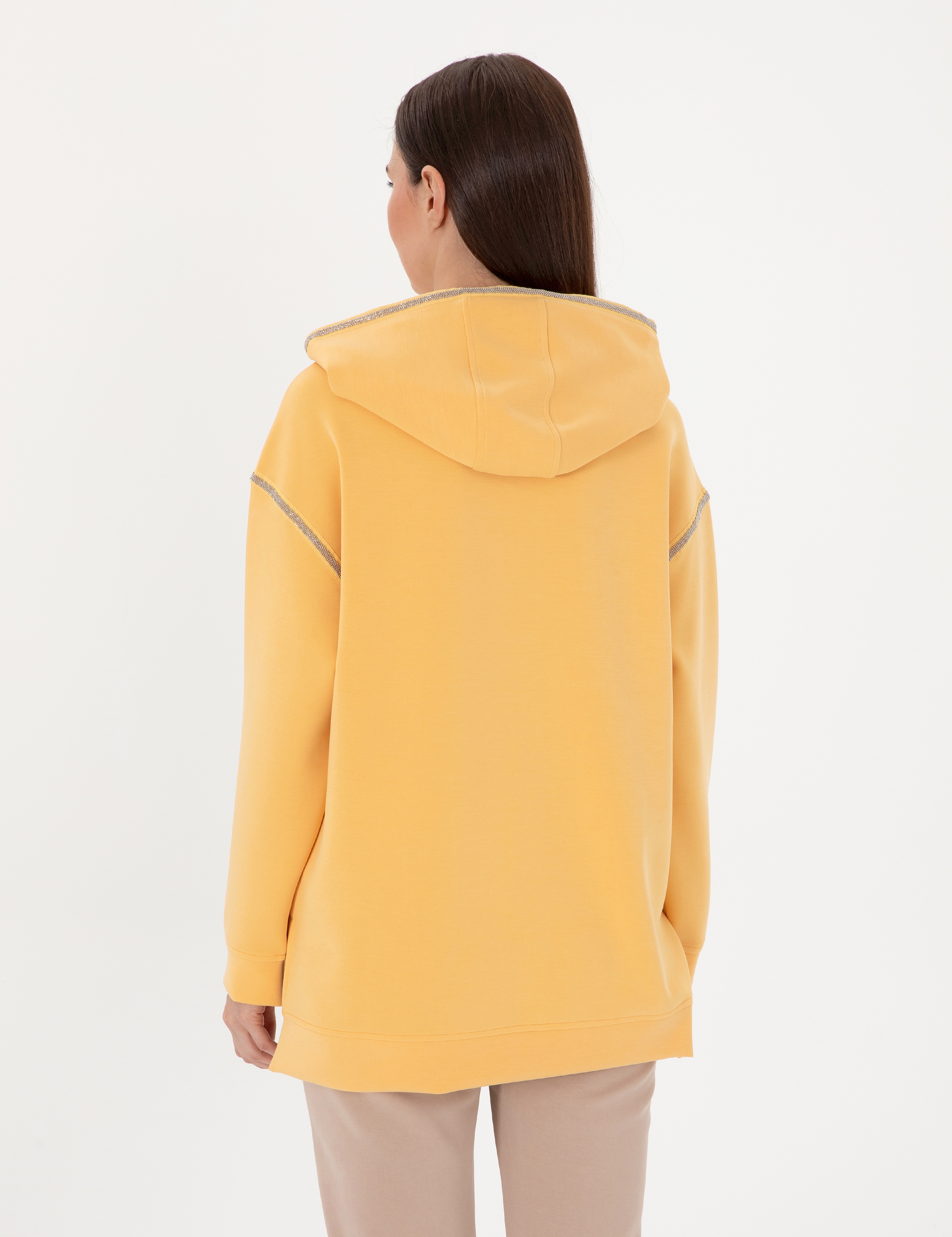 Sarı Oversize Sweatshirt - Image 5