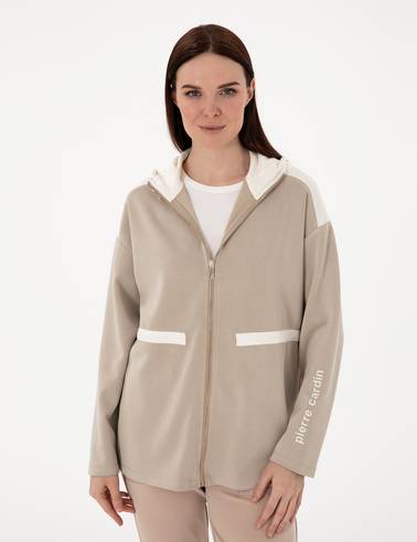Kum Oversize Örme Hırka