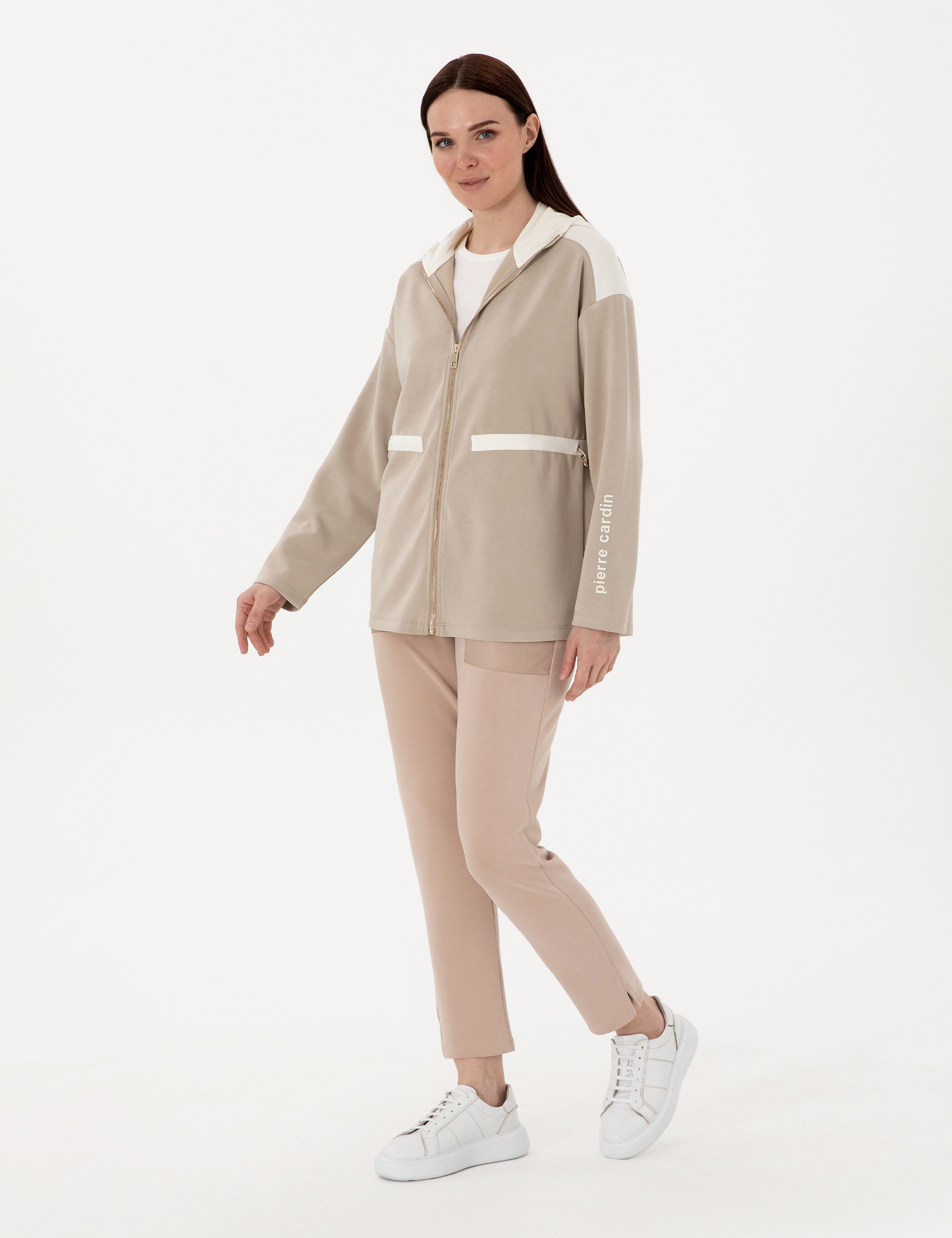 Kum Oversize Örme Hırka
