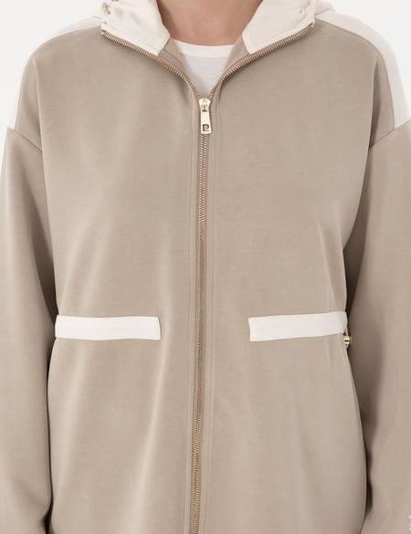 Kum Oversize Örme Hırka - 50306341010