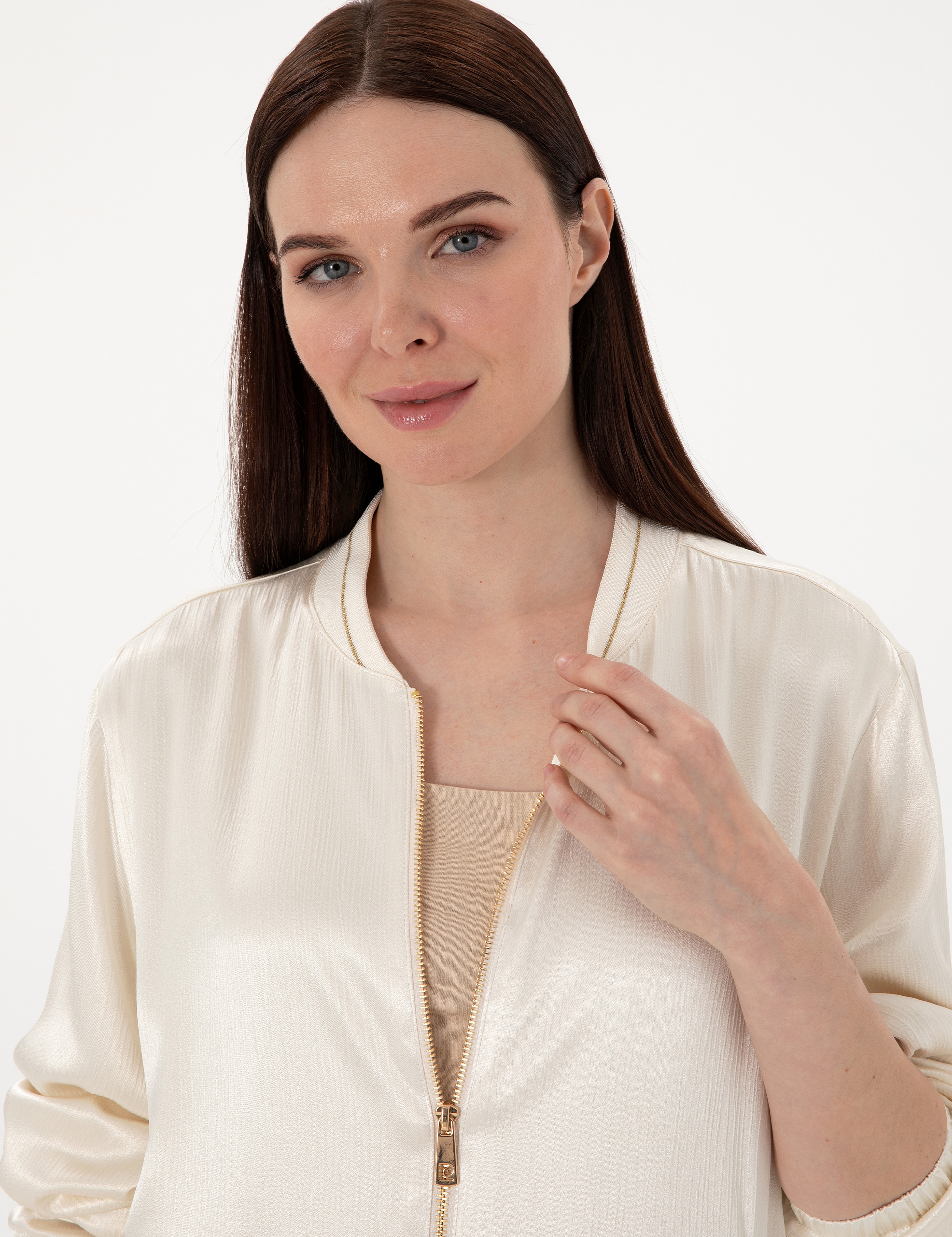 Ekru Comfort Fit Bluz - Image 2