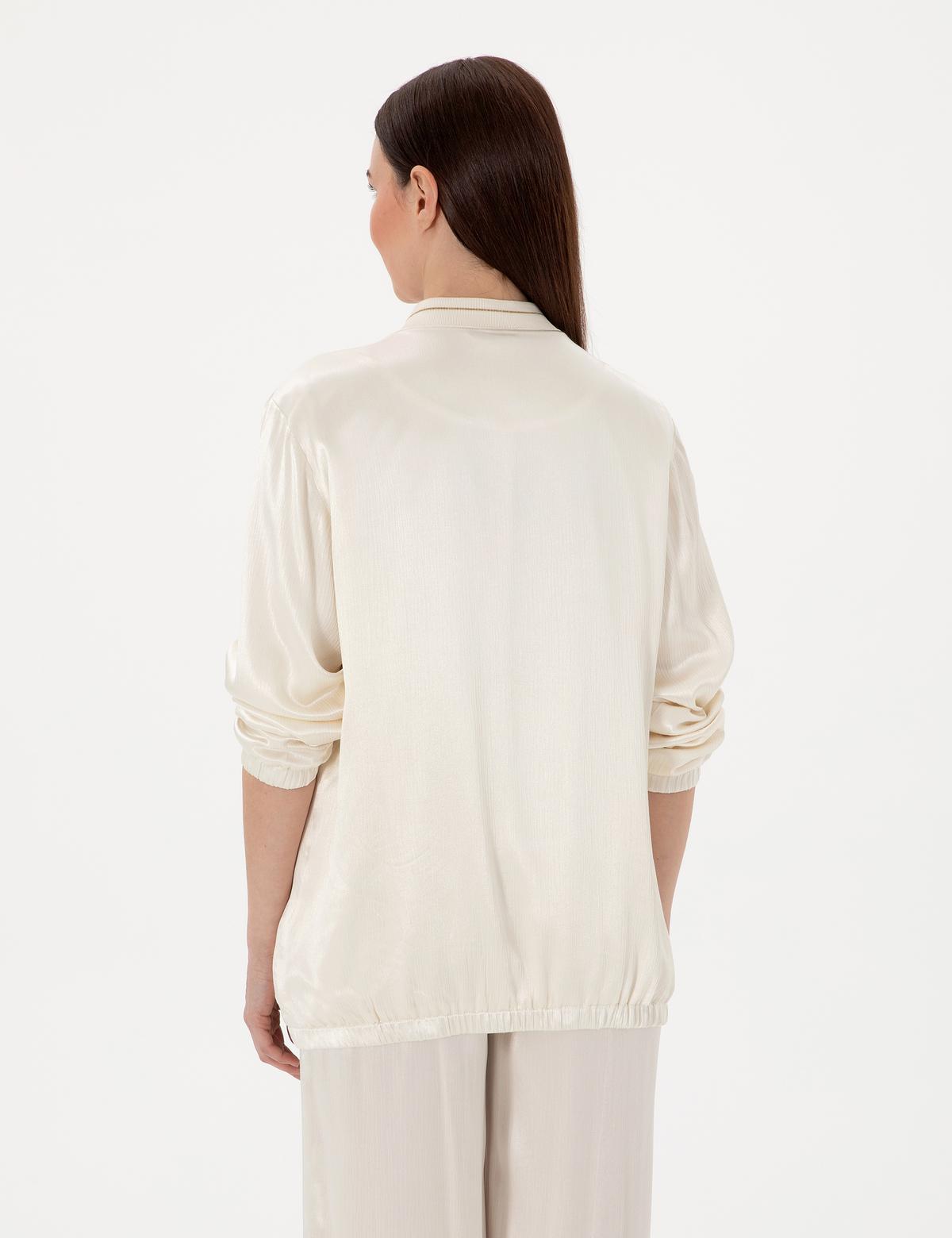 Ekru Comfort Fit Bluz - 50301119004