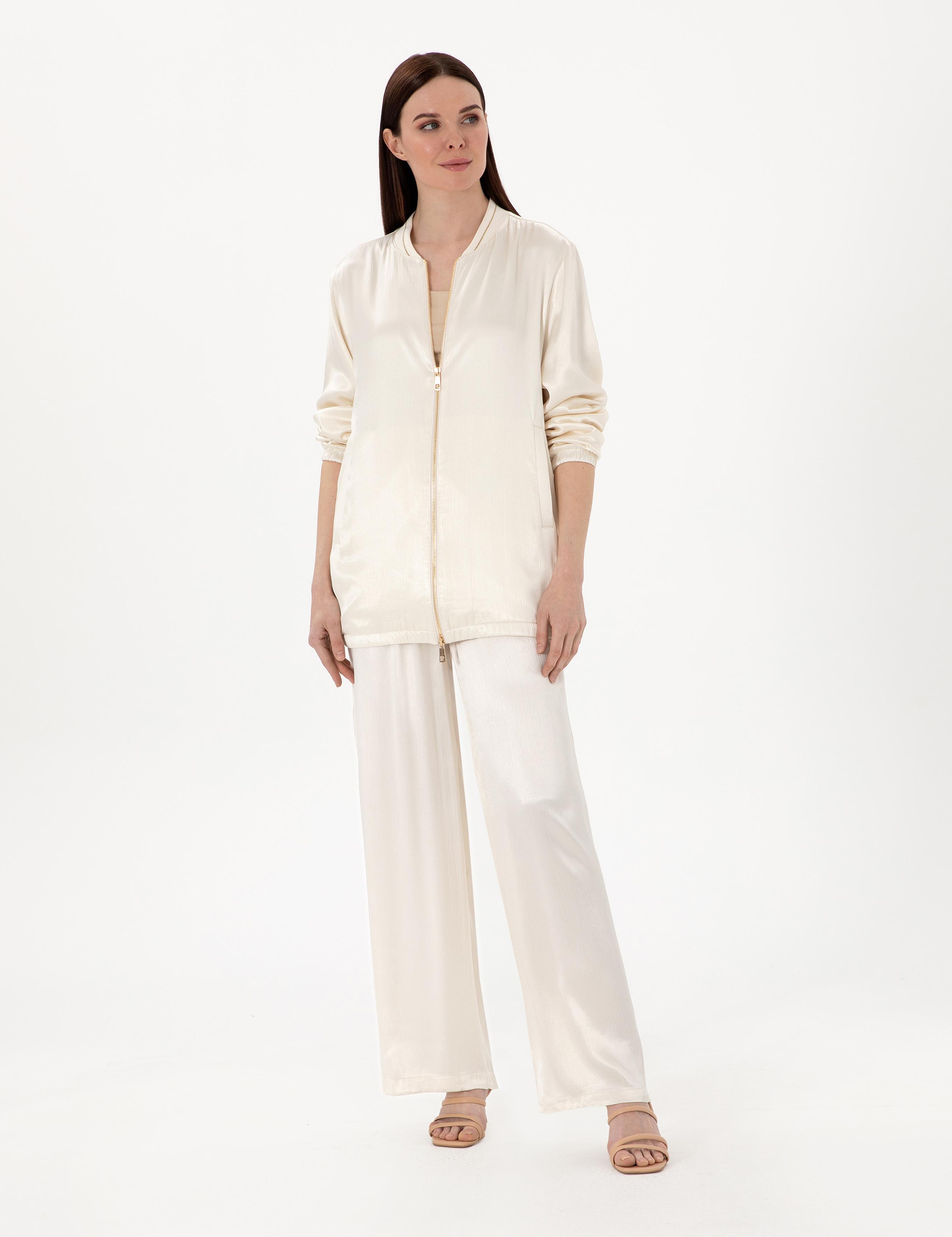 Ekru Comfort Fit Bluz