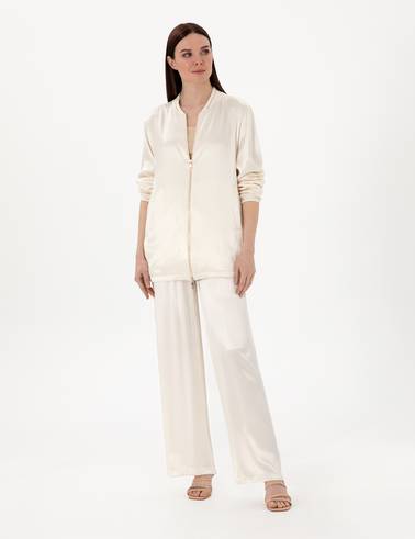 Ekru Comfort Fit Bluz