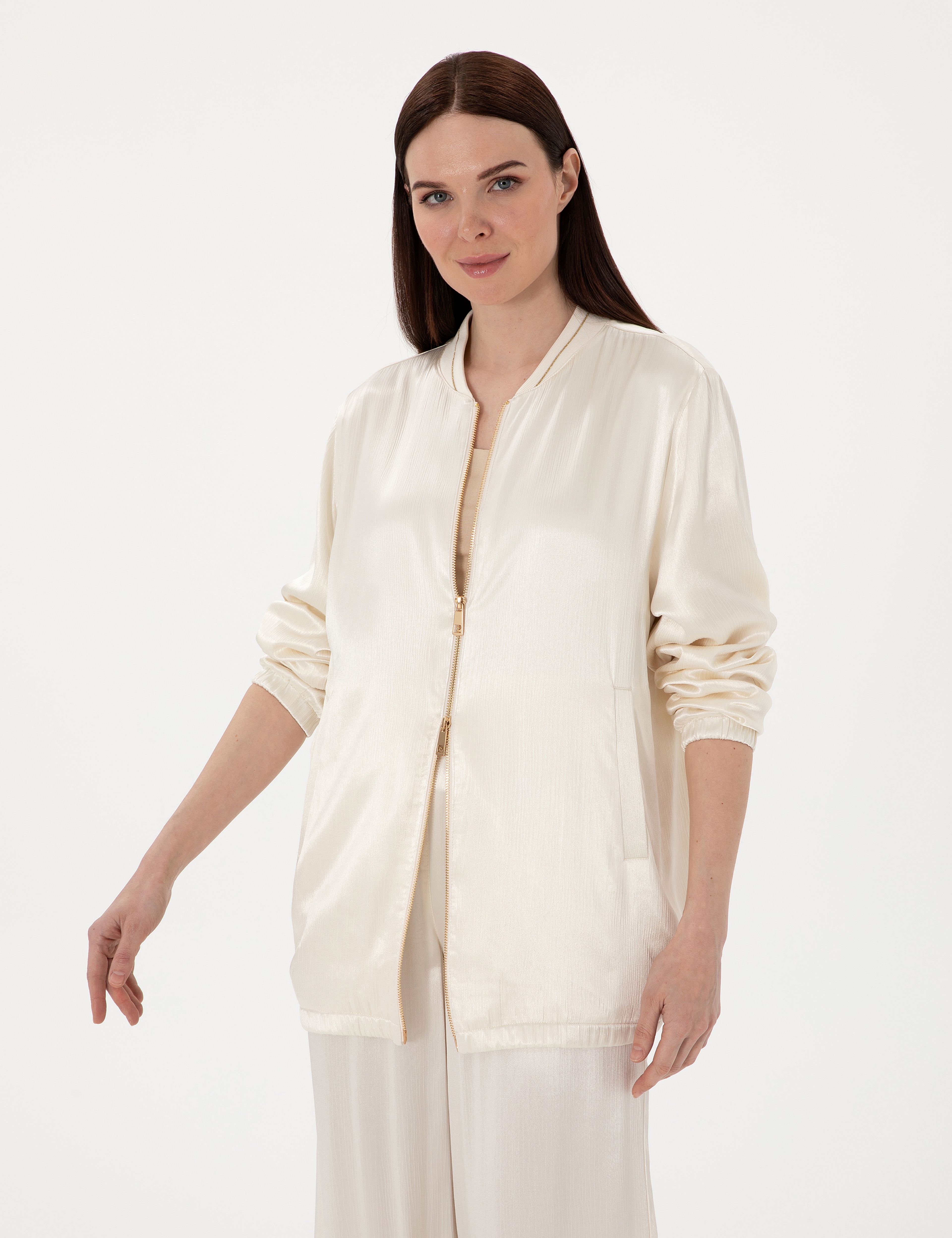 Ekru Comfort Fit Bluz - Image 1