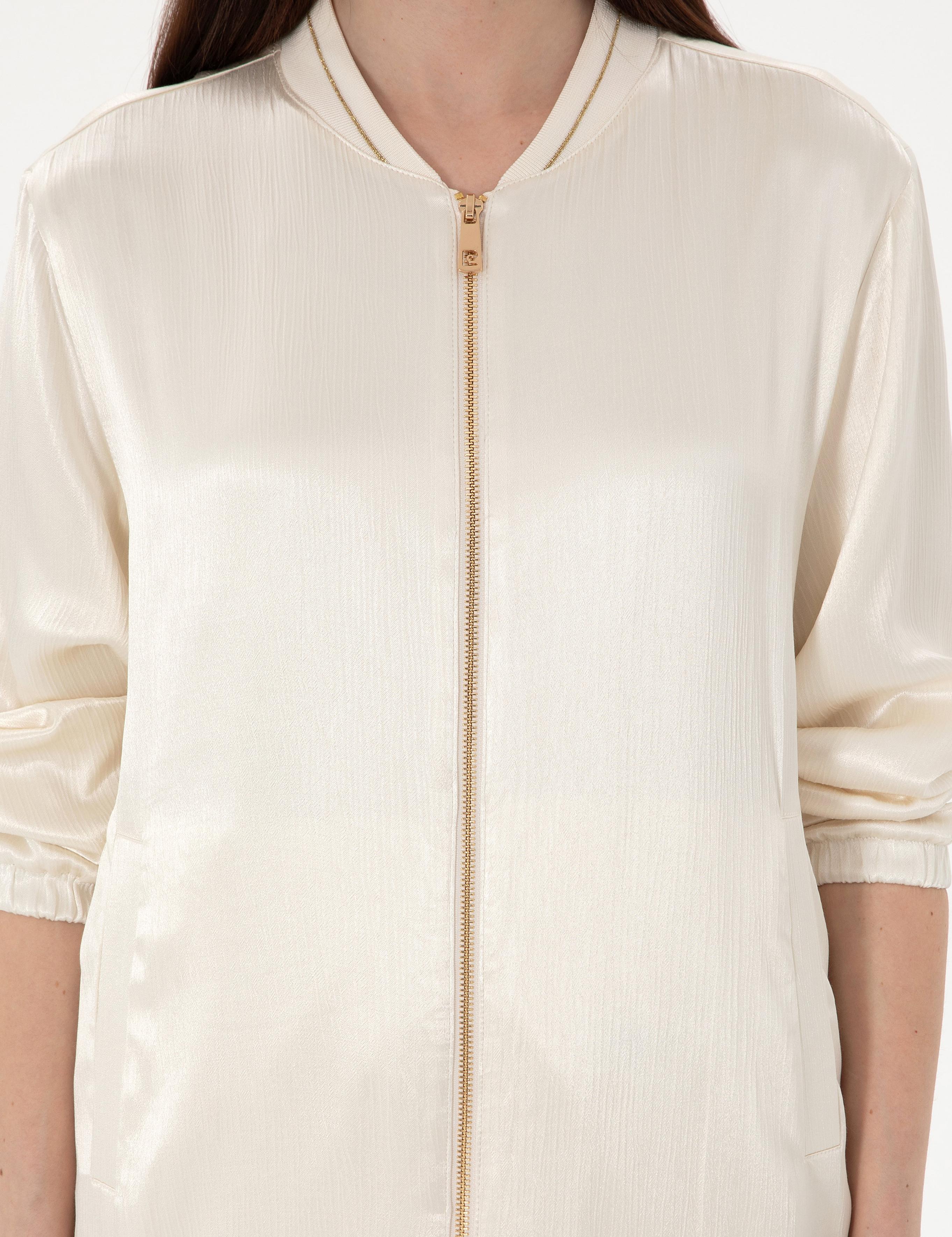 Ekru Comfort Fit Bluz