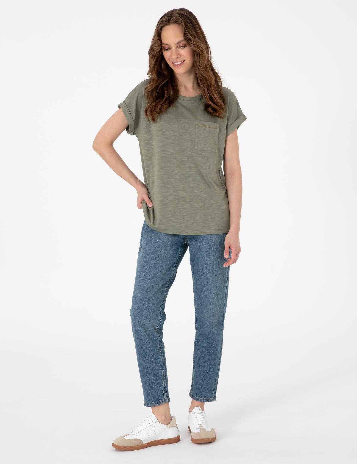 Haki Regular Fit Tişört - 50301440074