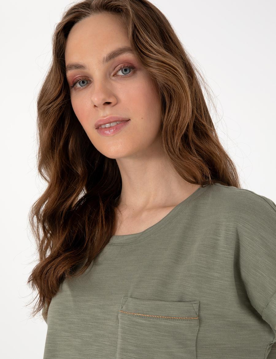 Haki Regular Fit Tişört