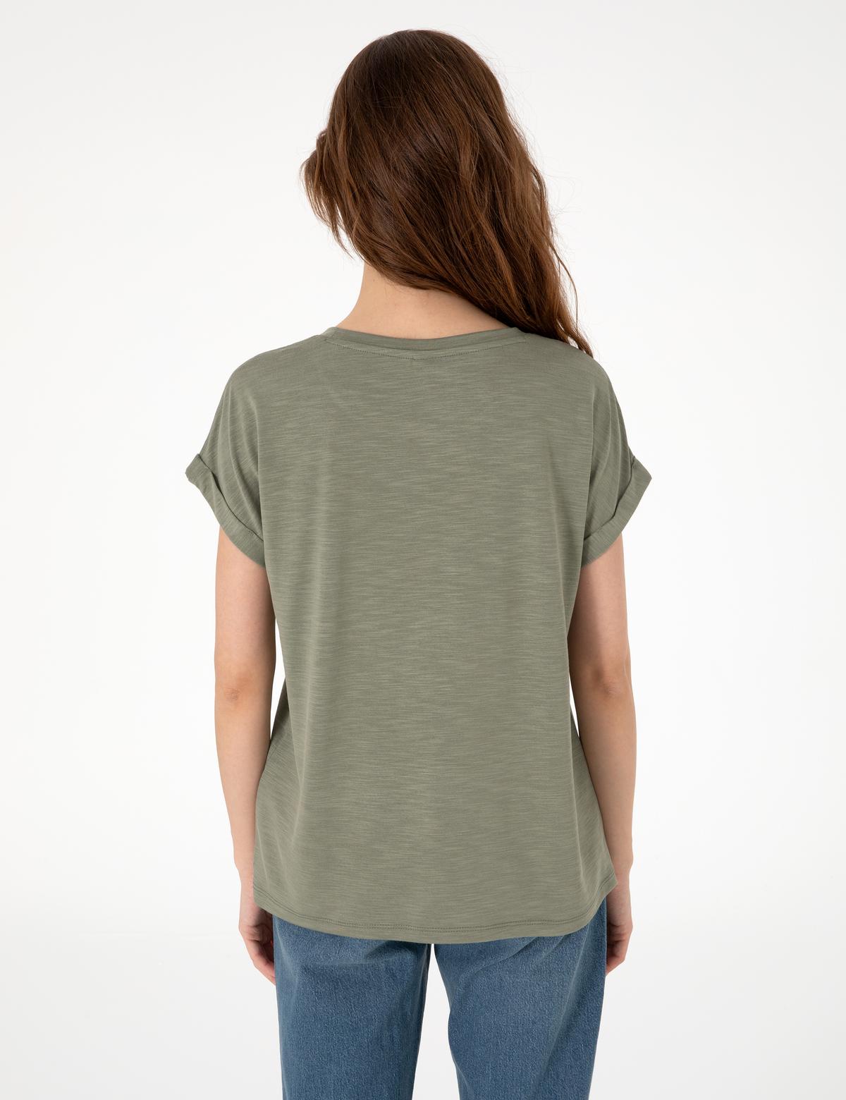 Haki Regular Fit Tişört - 50301440074