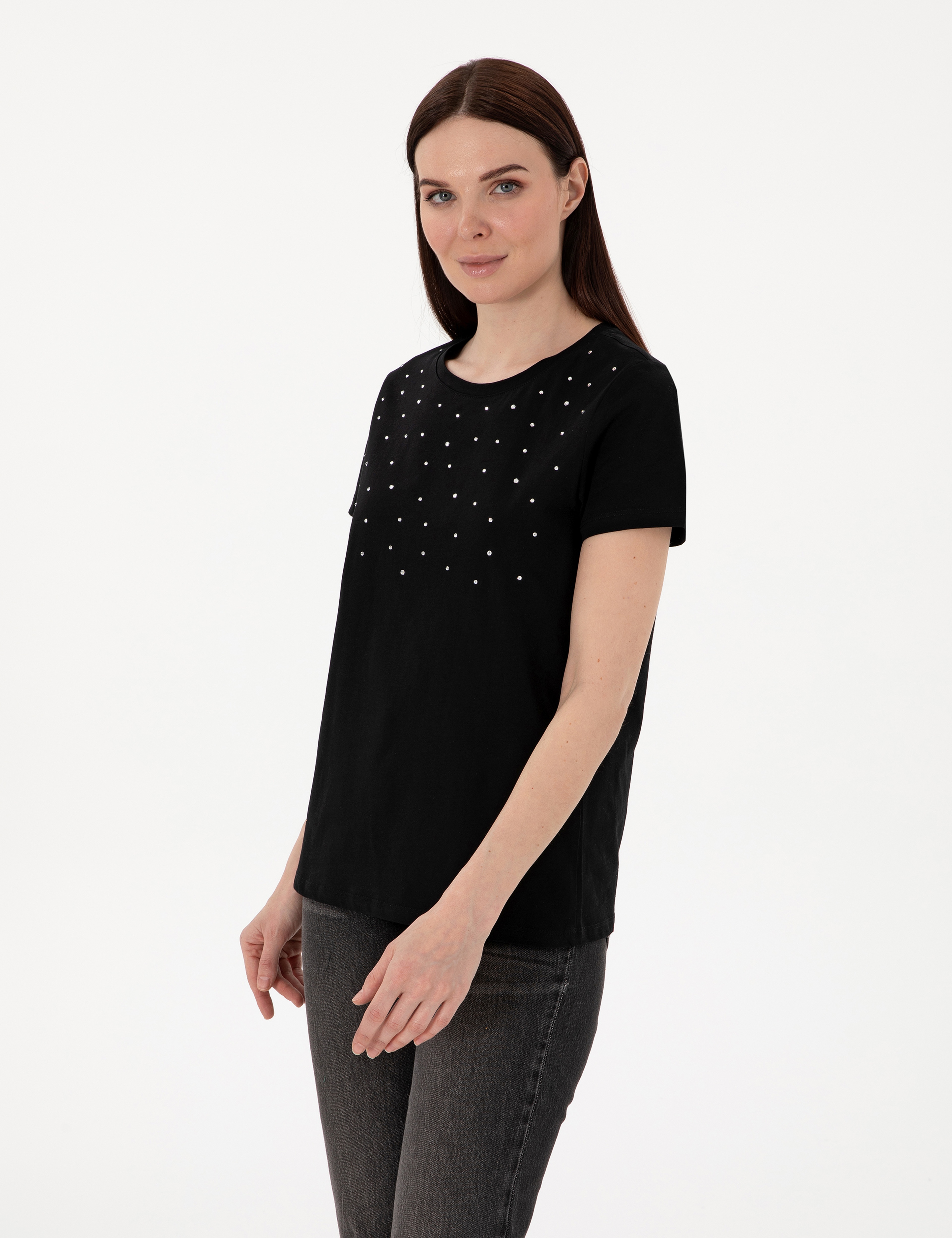 Siyah Regular Fit Tişört - Image 1