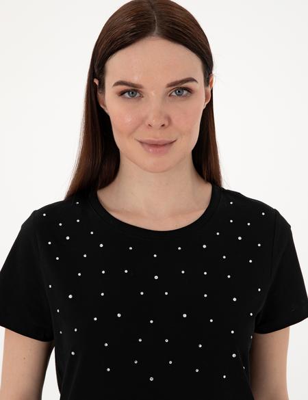 Siyah Regular Fit Tişört - 50305785012