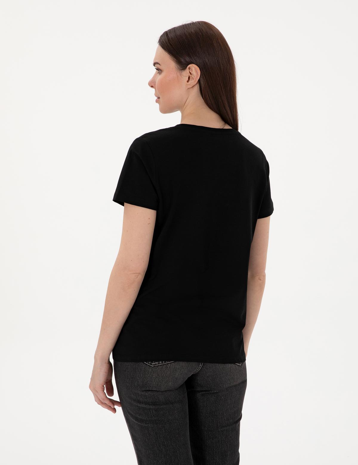 Siyah Regular Fit Tişört - 50305785012