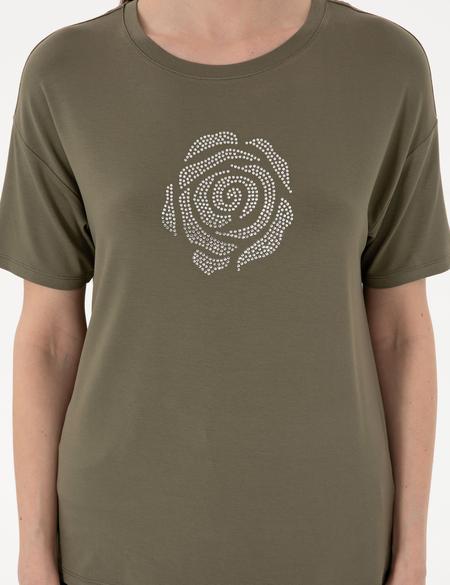 Haki Regular Fit Tişört - 50307307012