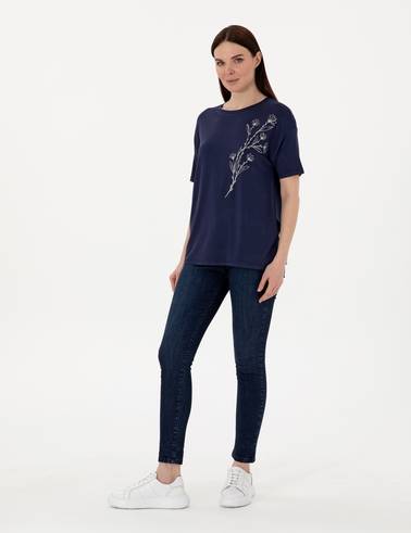 Lacivert Comfort Fit Tişört