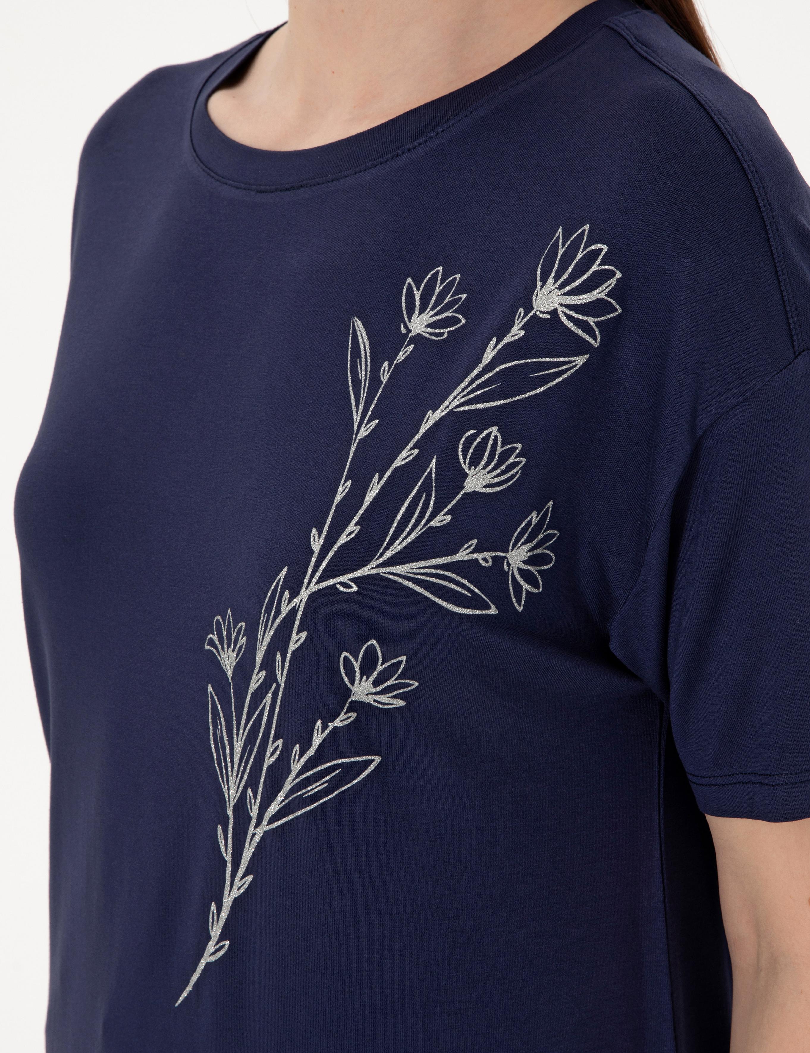 Lacivert Comfort Fit Tişört