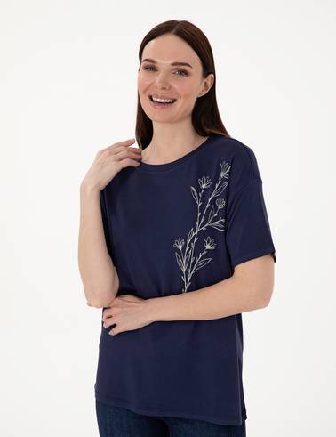 Lacivert Comfort Fit Tişört