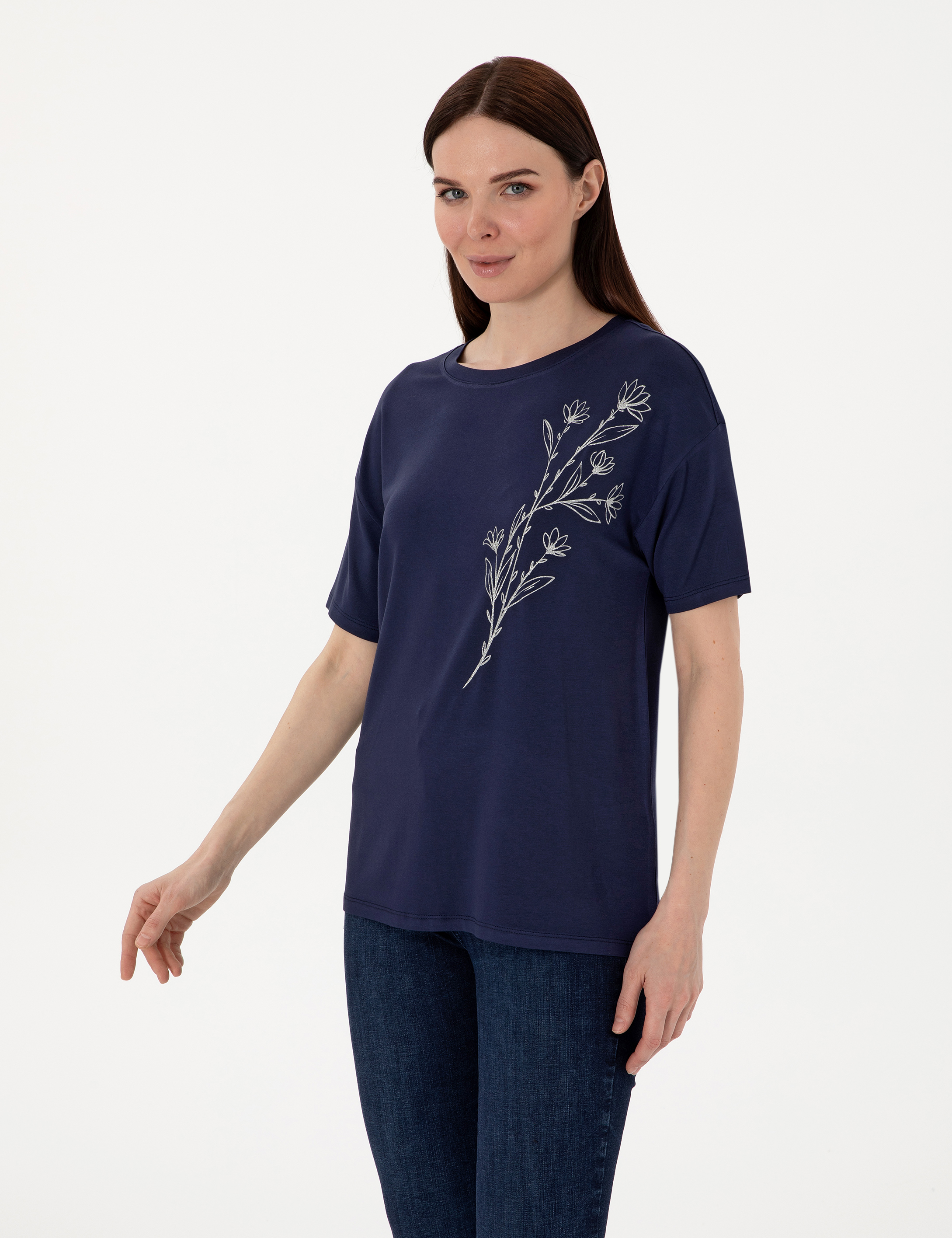 Lacivert Comfort Fit Tişört