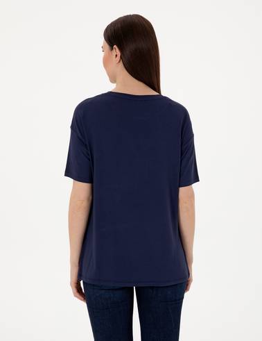 Lacivert Comfort Fit Tişört
