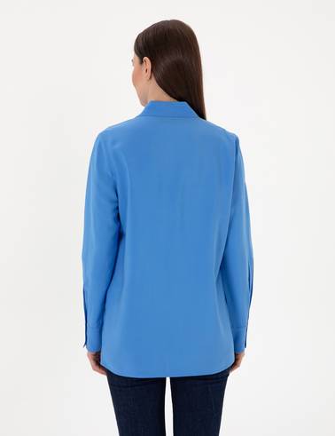 Mavi Comfort Fit Uzun Kollu Gömlek