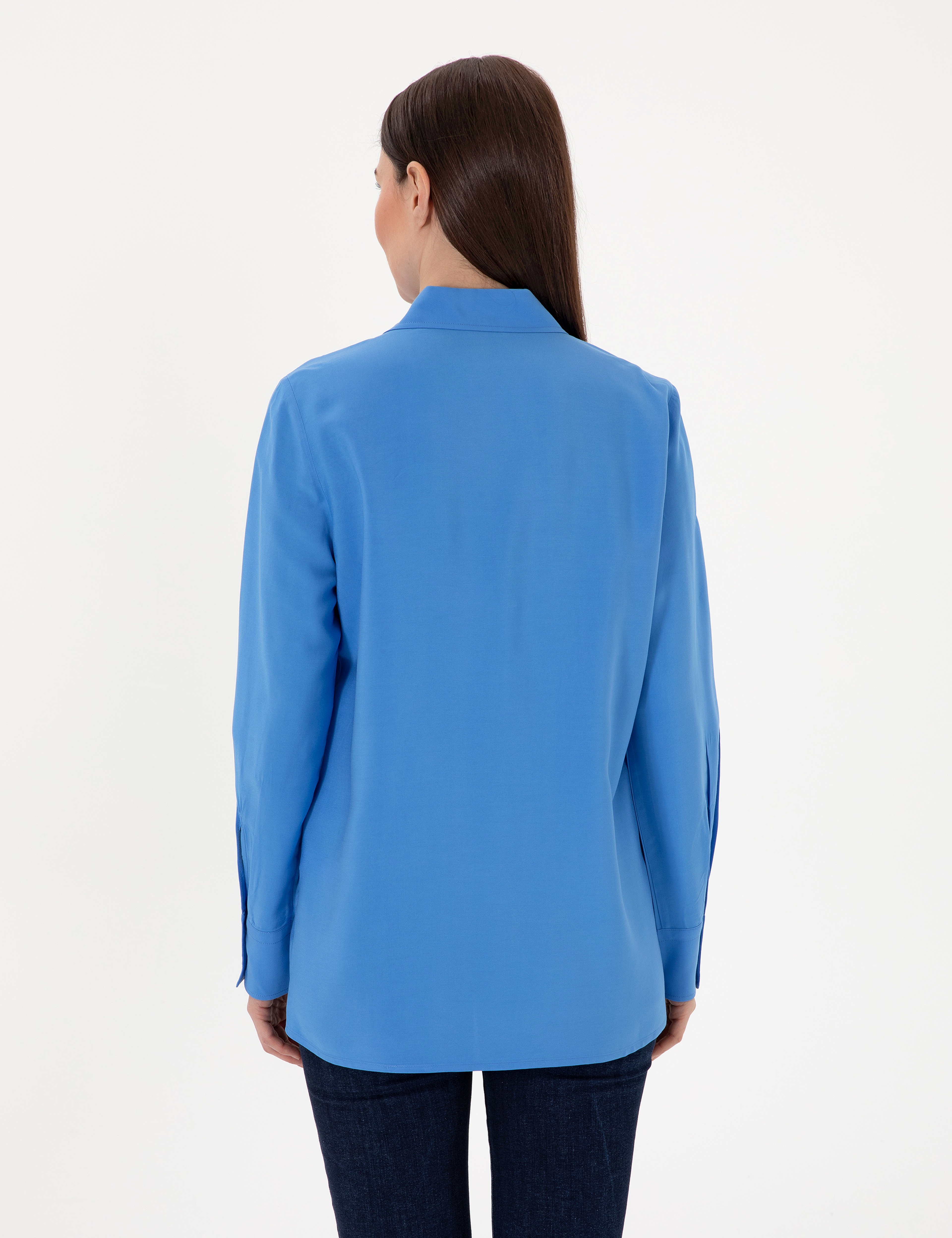 Mavi Comfort Fit Uzun Kollu Gömlek - Image 5