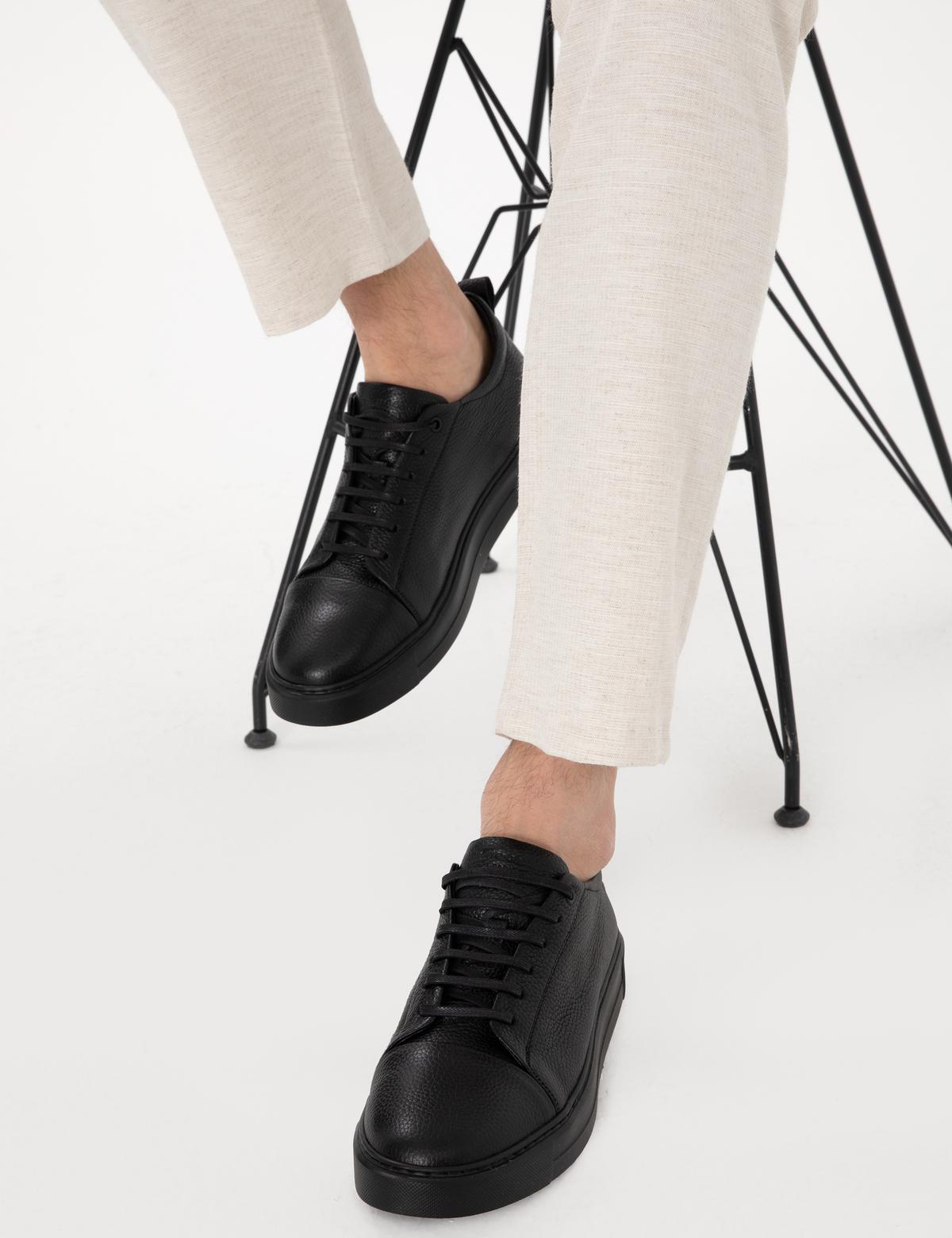 Siyah Eva Taban Casual Ayakkabı - 50305932005