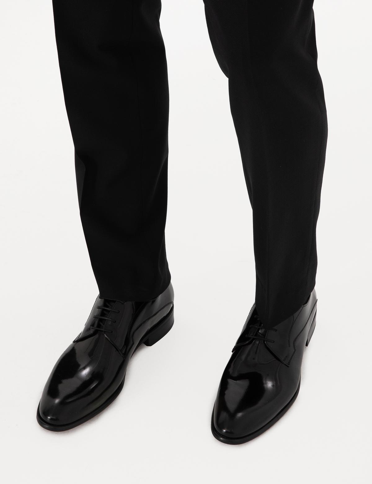 Siyah Rugan Klasik Ayakkabı - 50305927003