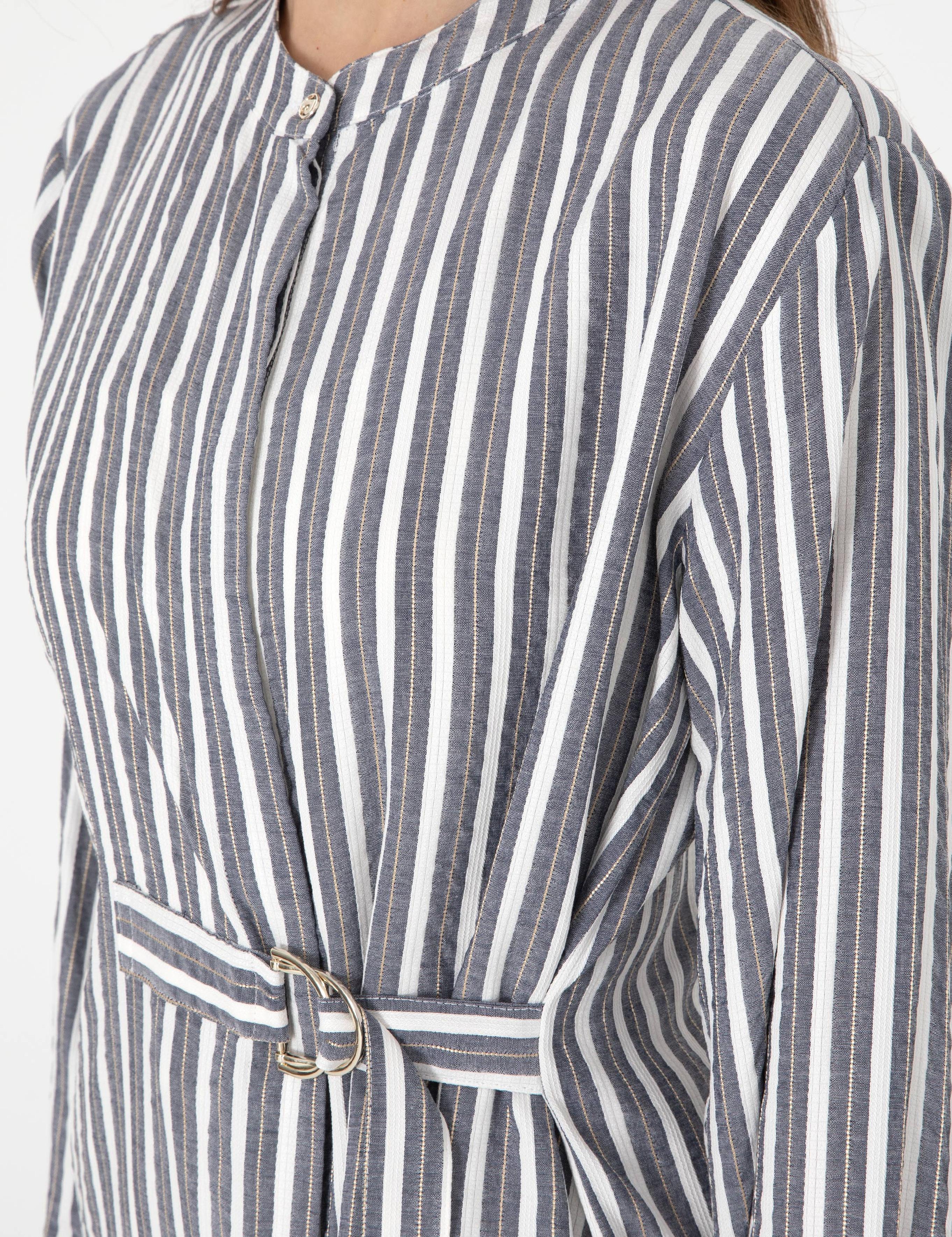 İndigo Comfort Fit Uzun Kollu Gömlek