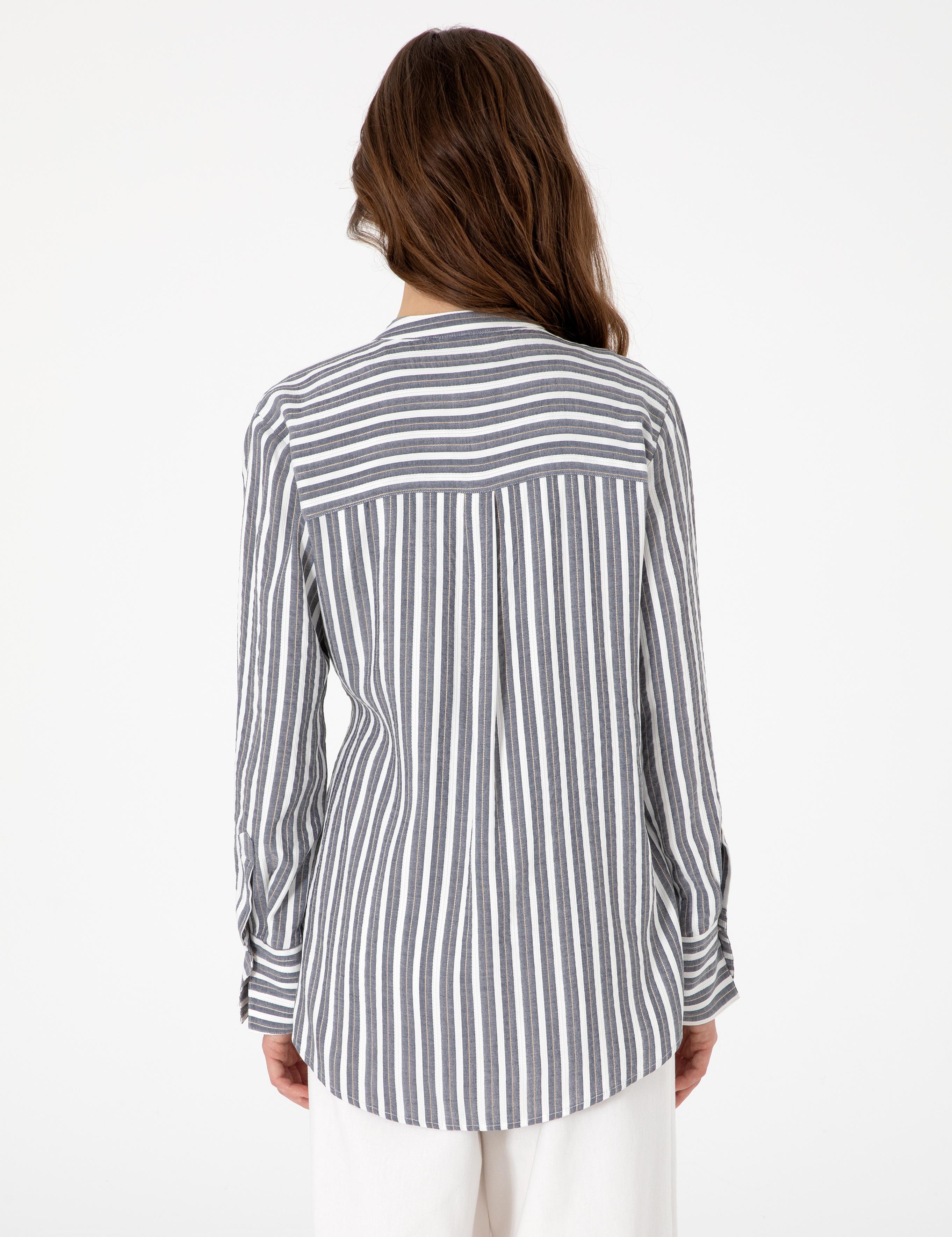 İndigo Comfort Fit Uzun Kollu Gömlek