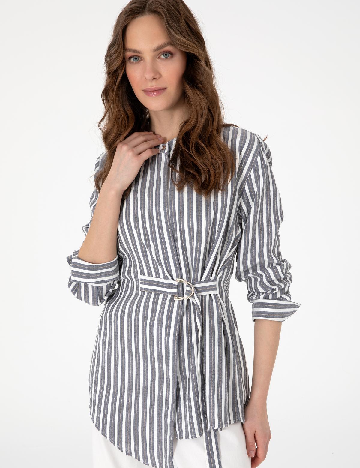 İndigo Comfort Fit Uzun Kollu Gömlek - 50301067012