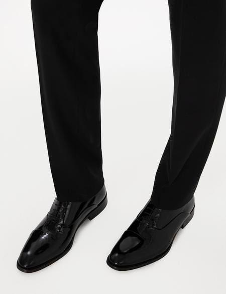 Siyah %100 Deri Microlight Taban Rugan Klasik Ayakkabı - 50310169006