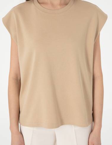 Bej Comfort Fit Tişört