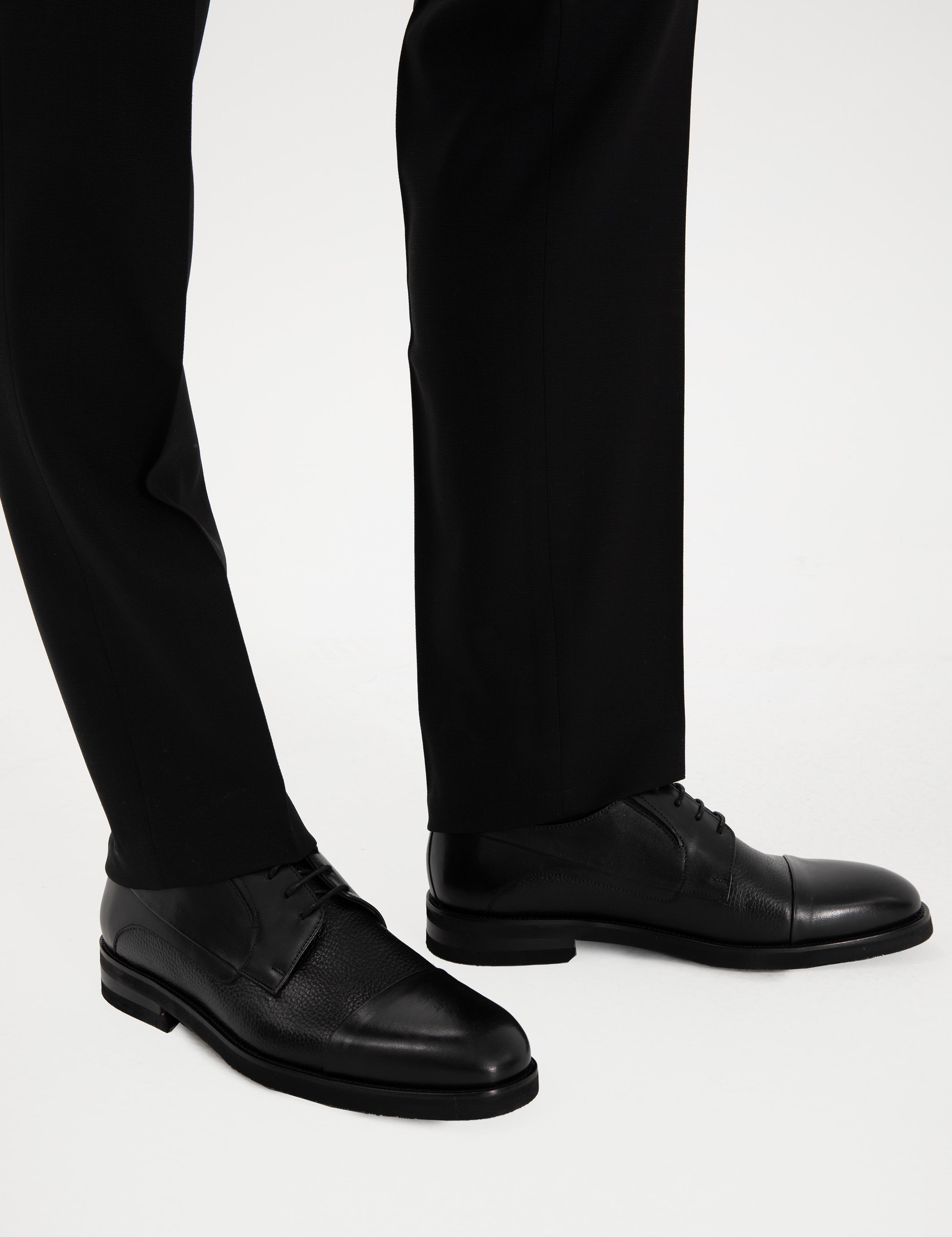 Siyah Eva Taban Klasik Ayakkabı