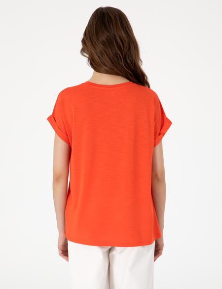 Kırmızı Regular Fit Tişört - 50301440068