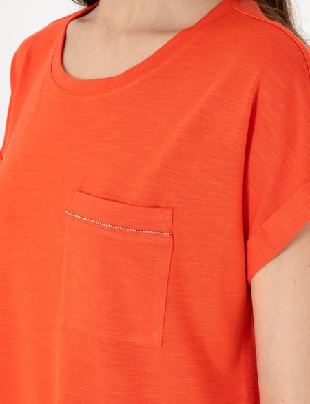 Kırmızı Regular Fit Tişört - 50301440068