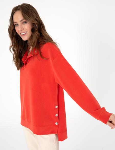 Kırmızı Comfort Fit Sweatshirt - 50301338004