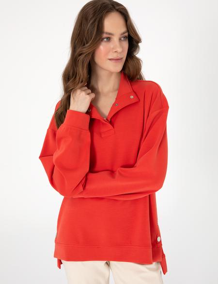 Kırmızı Comfort Fit Sweatshirt - 50301338004