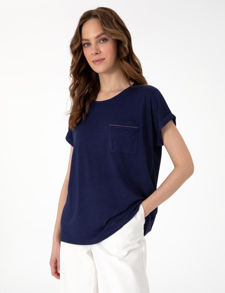 Lacivert Regular Fit Tişört