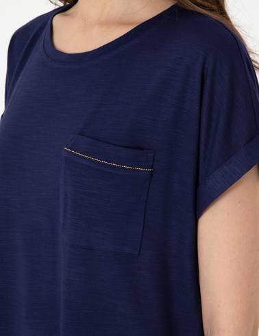 Lacivert Regular Fit Tişört