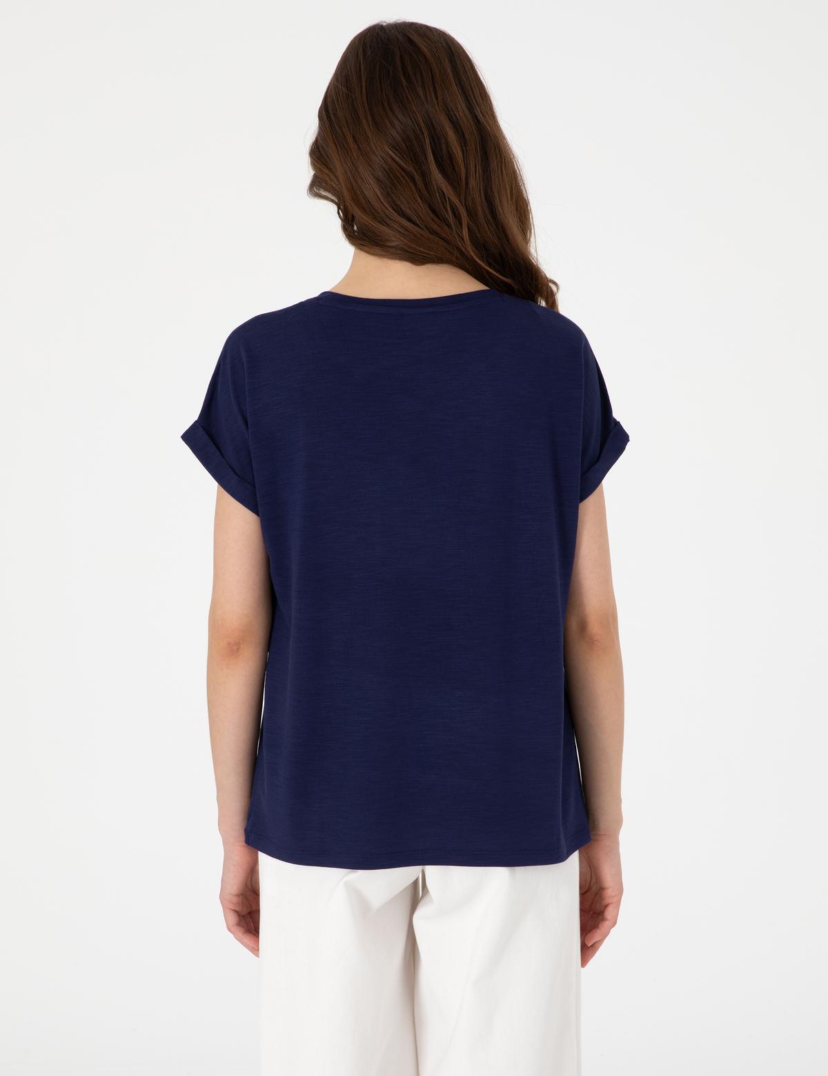 Lacivert Regular Fit Tişört - 50301440018