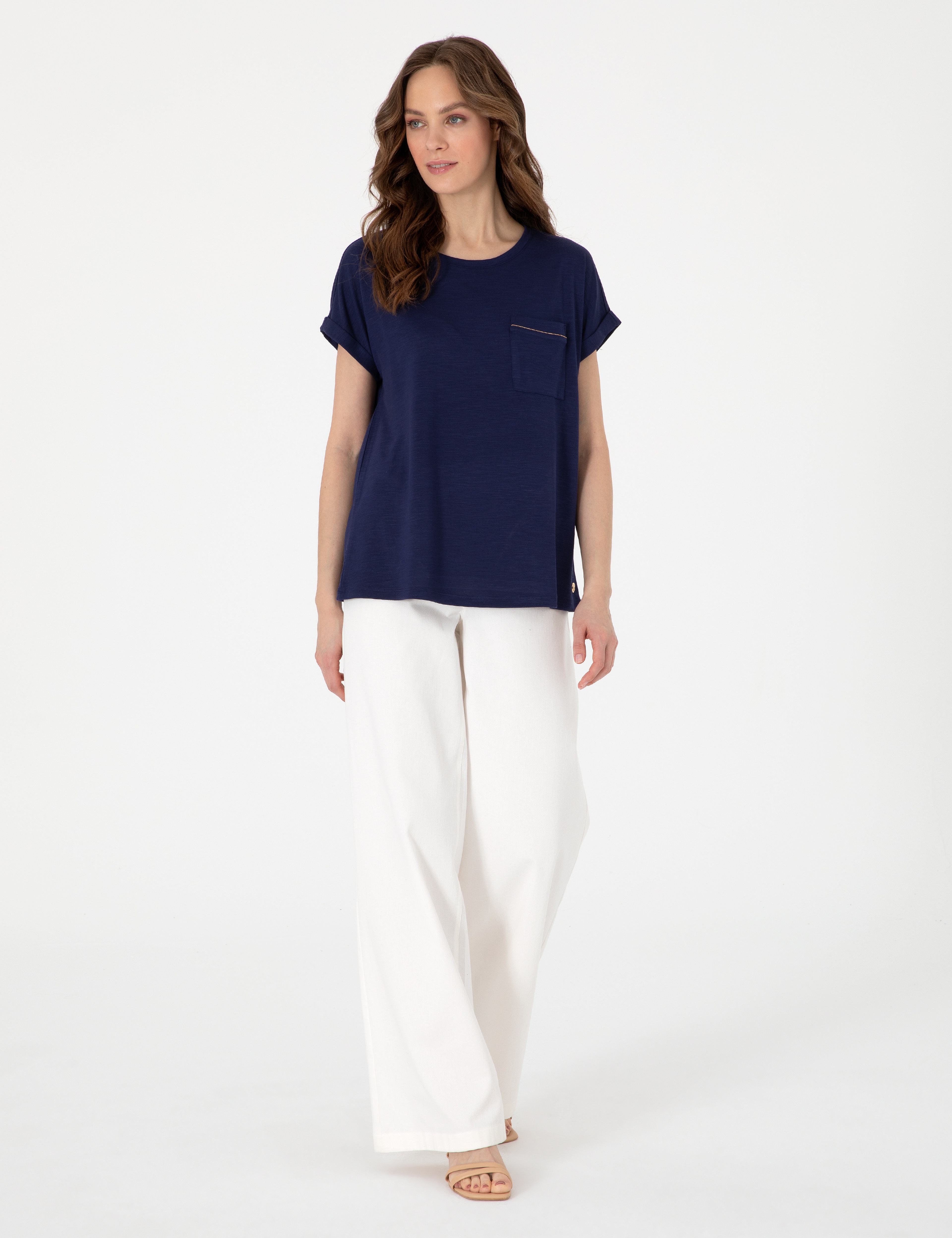 Lacivert Regular Fit Tişört - Image 4